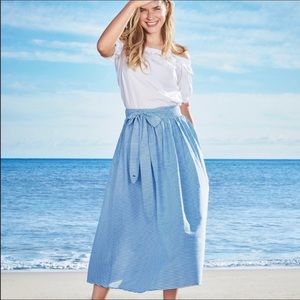 Vineyard Vines Blue Striped Skirt